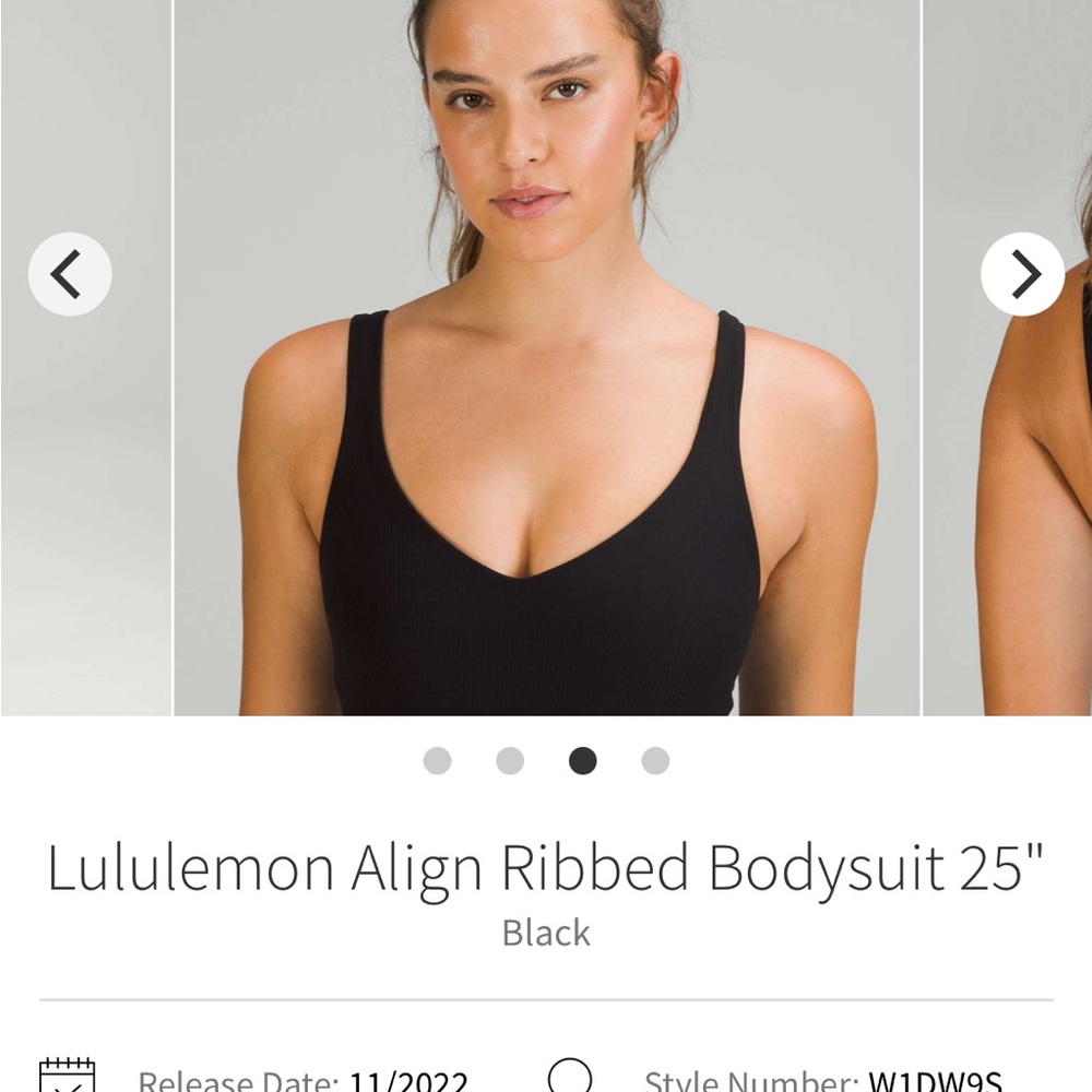 Lululemon Athletica Black Bodysuit - Picture 3 of 13